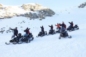 Snowmobile tours for all levels of abilities