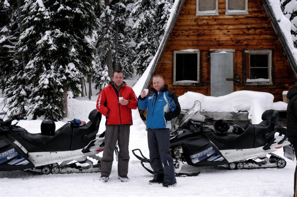 snowmobiling banff