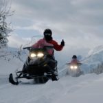 Snowmobile tour in Golden BC
