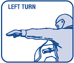 snowmobiling left turn signal