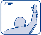 snowmobiling hand signal stop