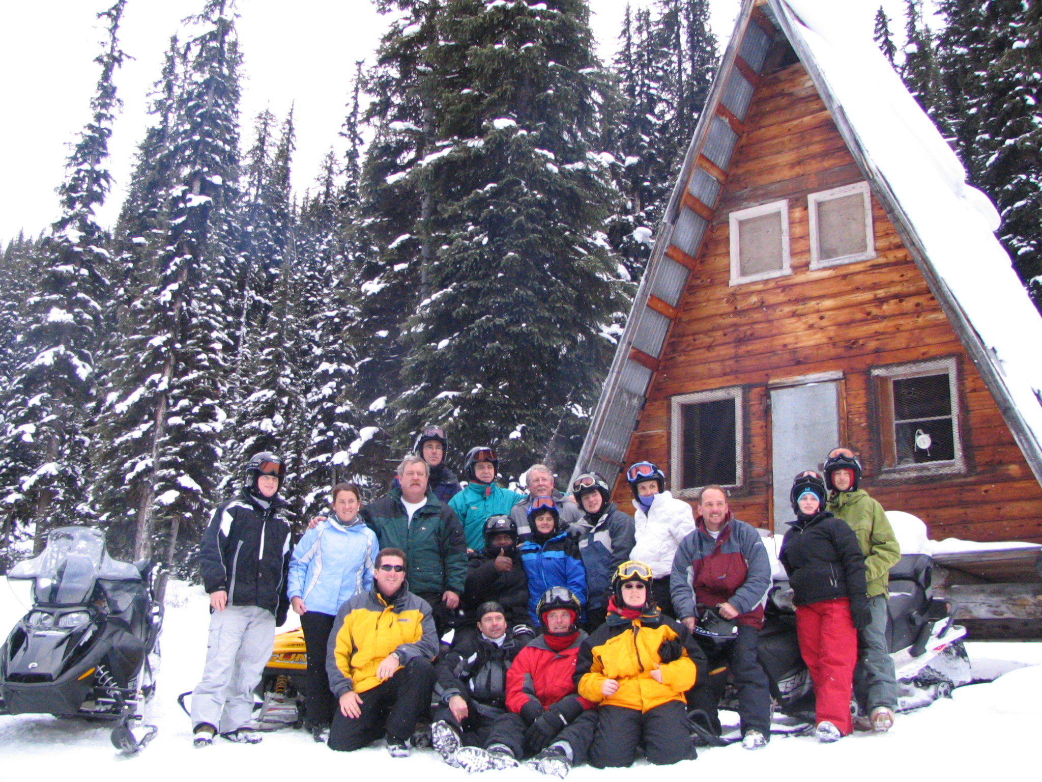 The old trappers cabin you see on your snowmobile tour in golden