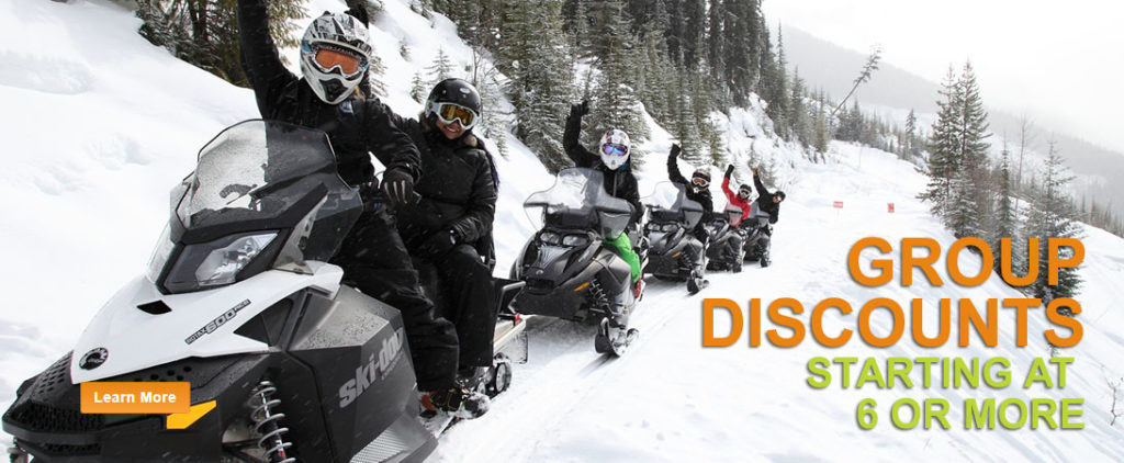 snowmobile tour group discounts