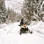 groomed snowy trails