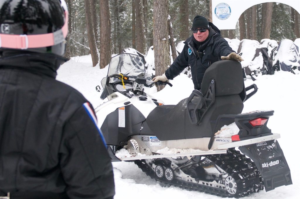 snowmobile tour safety briefing