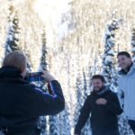 taking photos on your snowmobile tour